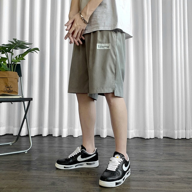 Men Thin Summer Basketball Shorts 2021 Mens Korean Fashions Streetwear Sweat Shorts Male Graphic Harajuku Joggers