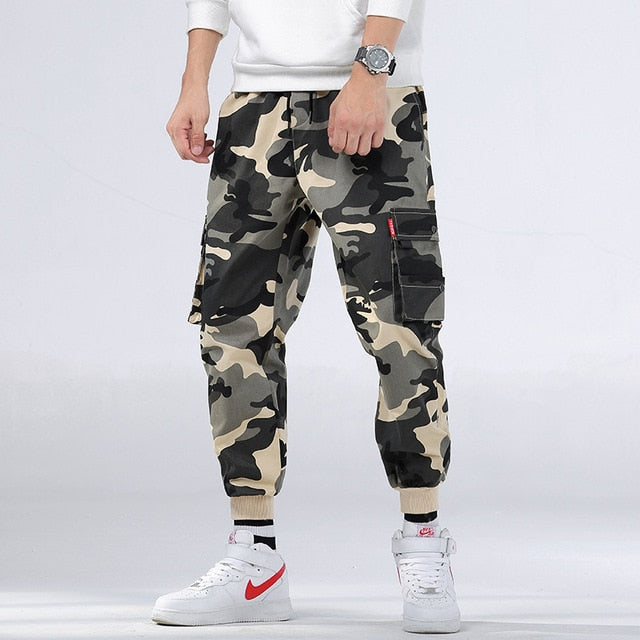 Brand Mens Joggers Pants Camouflage Cargo Pants Men Hip Hop Skateboard Jogger Fashion Casual