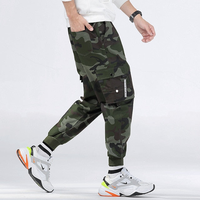 Brand Mens Joggers Pants Camouflage Cargo Pants Men Hip Hop Skateboard Jogger Fashion Casual
