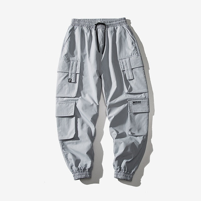 Streetwear Mens Hip Hop Jogging Pants Casual Men Trousers Big Size Loose Sweatpants Male 2021 New Multi Pocket Harem Pants