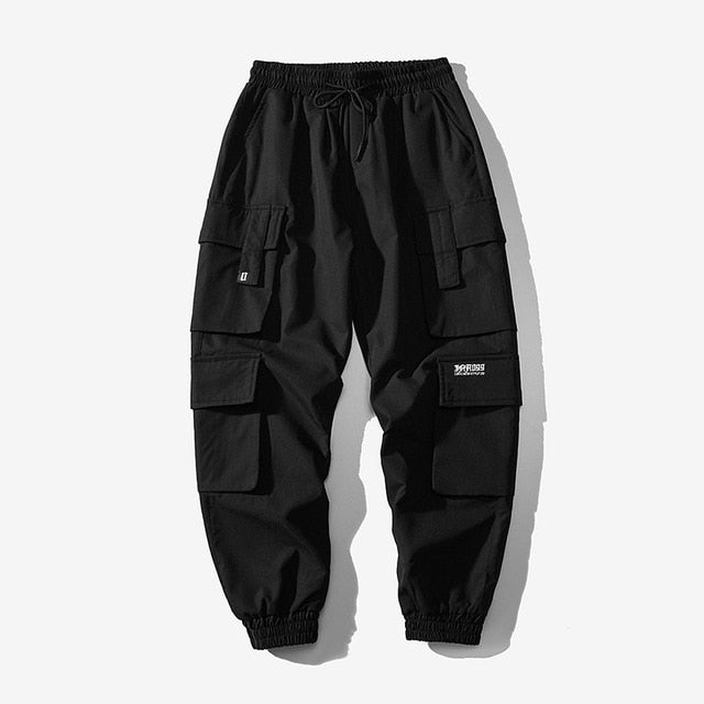 Streetwear Mens Hip Hop Jogging Pants Casual Men Trousers Big Size Loose Sweatpants Male 2021 New Multi Pocket Harem Pants