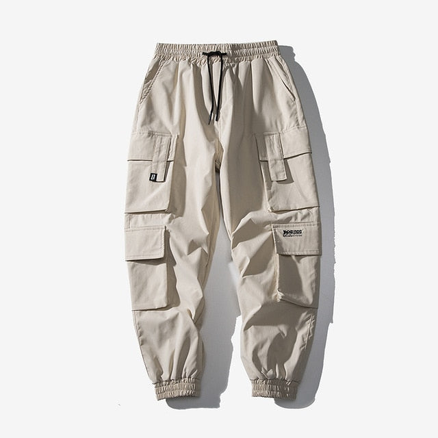 Streetwear Mens Hip Hop Jogging Pants Casual Men Trousers Big Size Loose Sweatpants Male 2021 New Multi Pocket Harem Pants