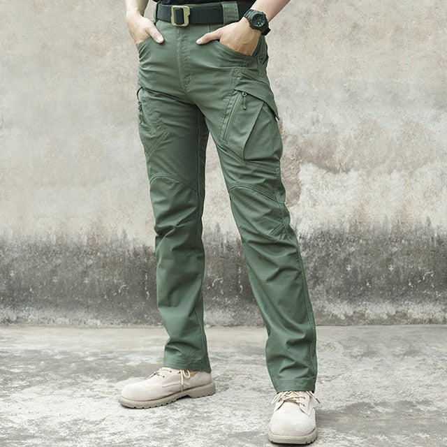 City Military Tactical Pants Men Trousers Men Many Pockets Waterproof Wear Casual Cargo Pants