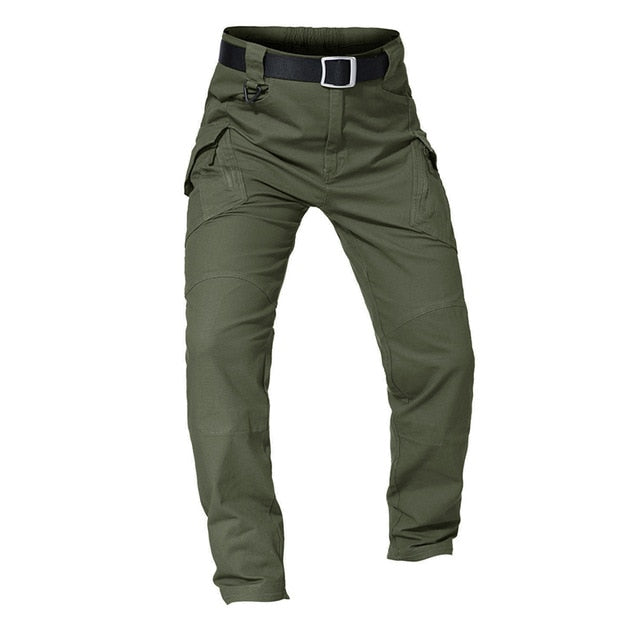New Mens Tactical Pants Multiple Pocket Elasticity Military Urban Commuter Tacitcal Trousers Men Slim Fat Cargo Pant