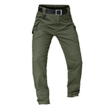 New Mens Tactical Pants Multiple Pocket Elasticity Military Urban Commuter Tacitcal Trousers Men Slim Fat Cargo Pant