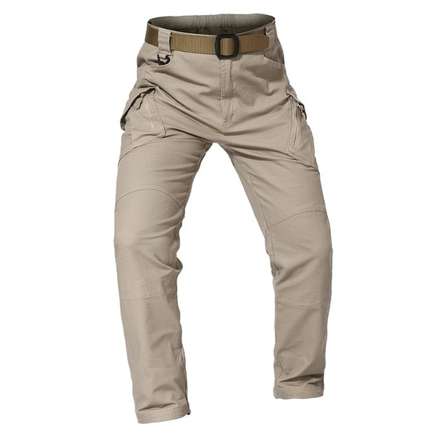 New Mens Tactical Pants Multiple Pocket Elasticity Military Urban Commuter Tacitcal Trousers Men Slim Fat Cargo Pant