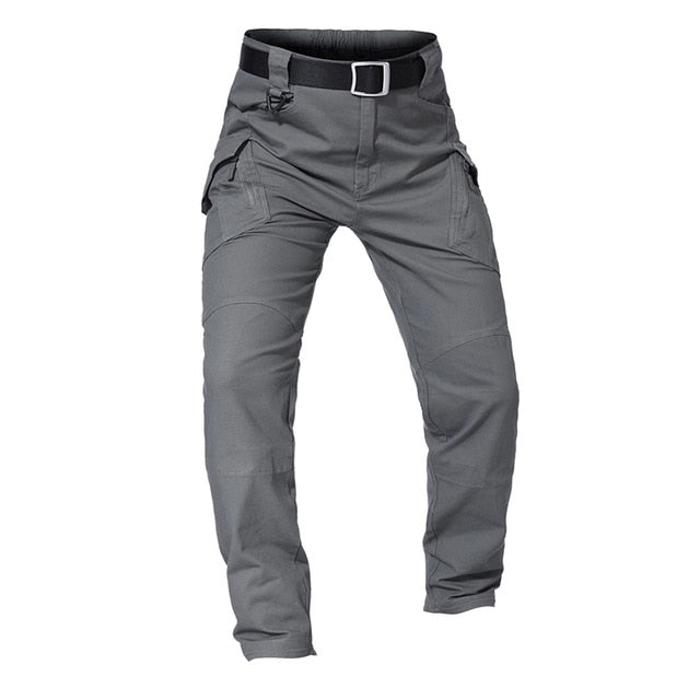 New Mens Tactical Pants Multiple Pocket Elasticity Military Urban Commuter Tacitcal Trousers Men Slim Fat Cargo Pant