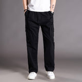Spring Autumn Men Casual Cargo Pants 95% Cotton Multiple Pockets Male Thin Trousers Loose