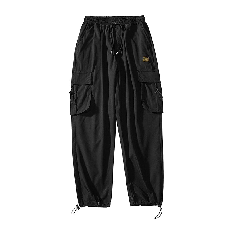 2021 New Streetwear Men's Multi Pockets Cargo Harem Pants Hip Hop Casual Male Track Pants Joggers Trousers Harajuku Men Pants