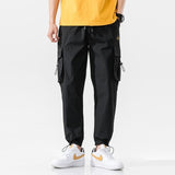 2021 New Streetwear Men's Multi Pockets Cargo Harem Pants Hip Hop Casual Male Track Pants Joggers Trousers Harajuku Men Pants