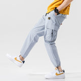 2021 New Streetwear Men's Multi Pockets Cargo Harem Pants Hip Hop Casual Male Track Pants Joggers Trousers Harajuku Men Pants