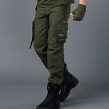 CARGO PANTS Overalls Male Men's Army Clothing Work Many Pocket Combat Army Style Men Straight Trousers