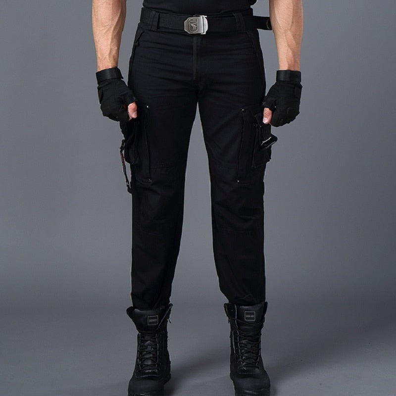 CARGO PANTS Overalls Male Men's Army Clothing Work Many Pocket Combat Army Style Men Straight Trousers