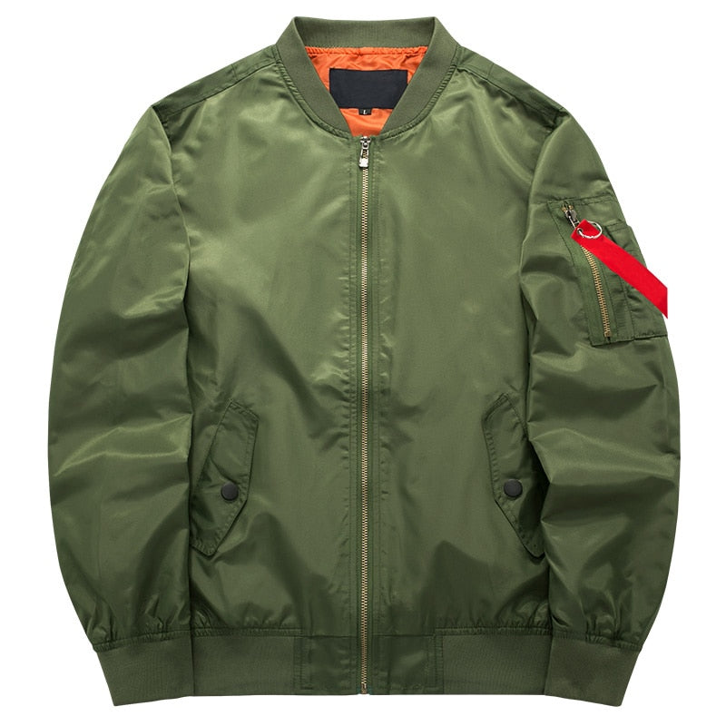 2021 New Brand Mens Casual Jacket Large Size Men Pilot Bomber Jacket Male