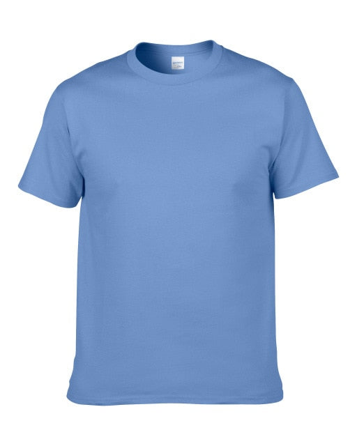 2021 Brand New 100% Cotton Mens T-Shirt O-Neck Short Sleeve Top Tee For Male