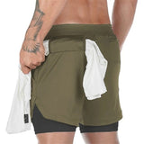 New Casual Shorts men Summer Mens Shorts High Elastic Gyms Fitness Short Pants
