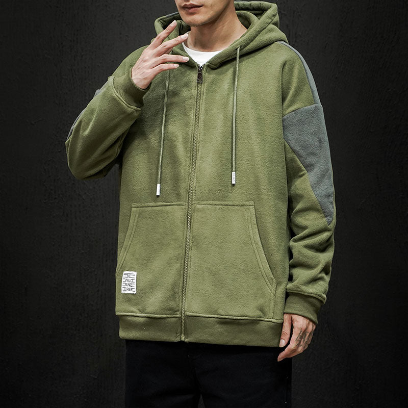 Men's Oversized Hoodie Oversize for Men Black Man Hoody Coat Men Polyester Sweatshirt Hooded