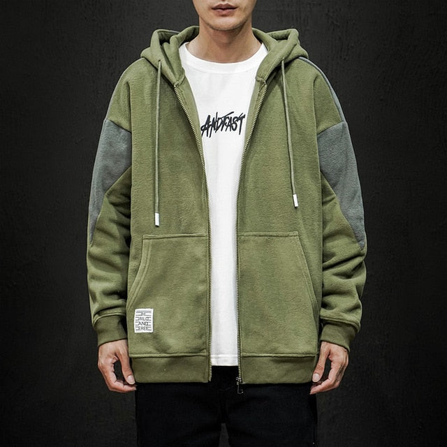 Men's Oversized Hoodie Oversize for Men Black Man Hoody Coat Men Polyester Sweatshirt Hooded