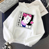 Japanese Anime Funny Killua Eyes Hoodies 2021 Japan Style Hunter X Hunter Sweatshirts Streetwear