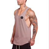 Cotton Singlets Bodybuilding Stringer Tank Top Men Fitness Shirt Muscle Vest