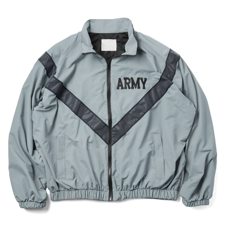 Army Improved Physical Fitness Uniform acket Windproof Water Resistant Outwear Training Jacket