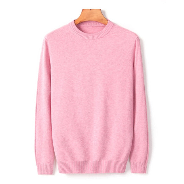 Men's Thick Round Neck Sweater 2020 New Autumn/winter Casual High Quality Pullover Warm Sweater Male