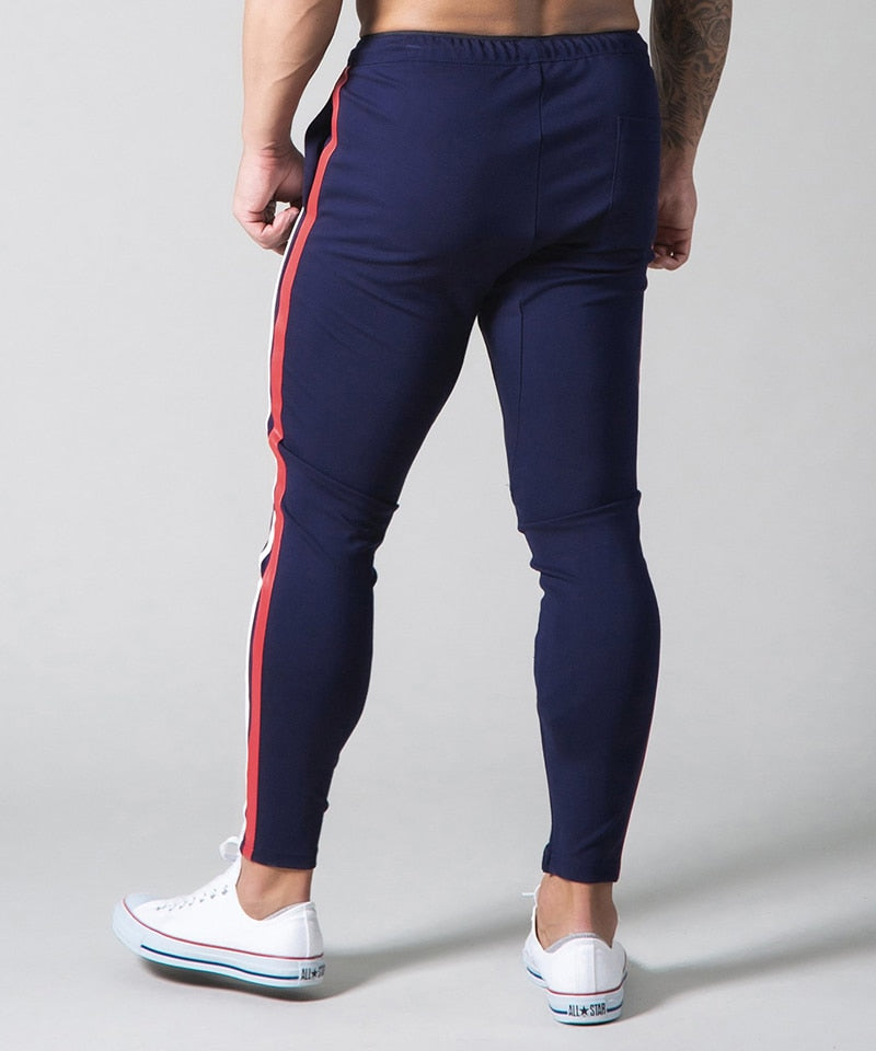 Men Pants Fitness Casual Elastic Pants men Bodybuilding Clothing Casual Navy Military Sweatpants Joggers Pants