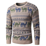 Men 2021 Spring New Vintage Style Warm Sweater Pullovers Men Fashion Thick