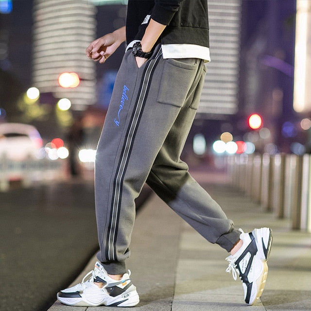 2021 Spring Autumn Black GREEN Men Pants Fashions Joggers Casual Sweatpants Track Men'S Sweat Trouser