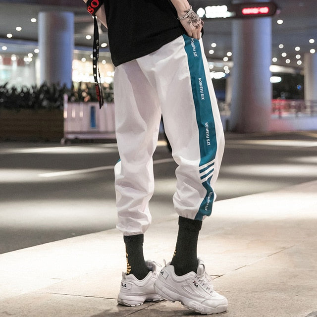 Mens Leggings Pants with Japanese Anime Print Joggers Sweatpants for Fall Fashion Drawstring Sport Streetwear Hip Hop Harem Pant