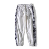 Mens Leggings Pants with Japanese Anime Print Joggers Sweatpants for Fall Fashion Drawstring Sport Streetwear Hip Hop Harem Pant