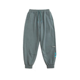Fleece Loose Fit Men Sweatpant In Pure Color 2021 Winter Elastic Waist Sweatpant Streetwear Men Outdoor Pants