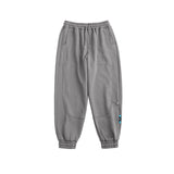 Fleece Loose Fit Men Sweatpant In Pure Color 2021 Winter Elastic Waist Sweatpant Streetwear Men Outdoor Pants
