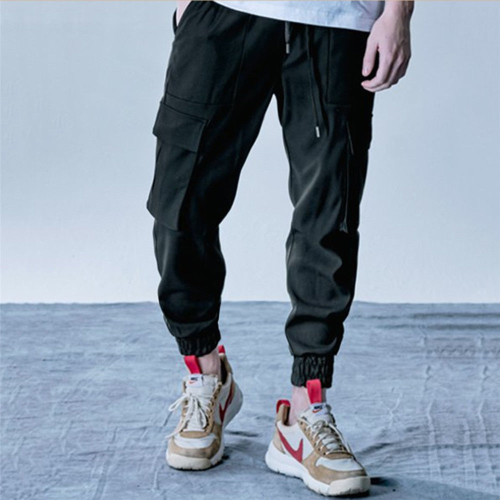 New Style Men's Cargo Pants Running Training Loose Long Pants Male Casual Jogger Sweatpants High Quality Solid Brand Trousers