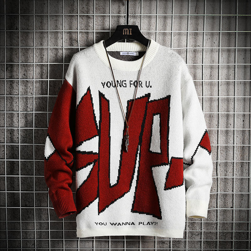 Men'S Sweaters Spring Autumn Winter Clothes 2021 Pull Korea Style Casual Standard Pullovers