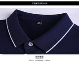 Men Classic Striped Polo Shirt Cotton Short Sleeve NEW Arrived 2021 summer Plus