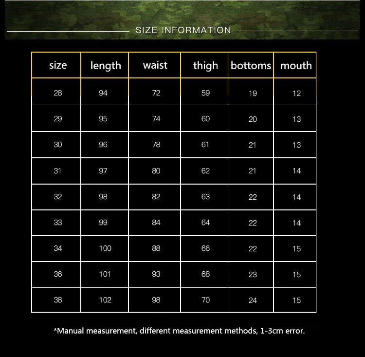 High Quality Khaki Casual Pants Men Military Tactical Joggers Camouflage Cargo Pants Multi-Pocket Fashions Black Army Trousers