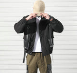 2021 Men Military Jacket Coats Casual Pockets Men's Overalls Bomber Jacket Hip Hop Streetwear Man Outwear