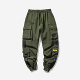 2021 New Hip Hop Joggers Cargo Pants Men Harem Pants Multi-Pocket Ribbons Man Sweatpants Streetwear Casual