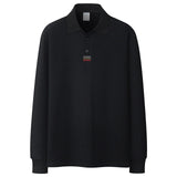 Men Fashion Polo Shirts Men's Casual Wild Polo Shirt Autumn New Solid Color Lapel Long Sleeves Polo Shirts Male