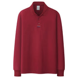 Men Fashion Polo Shirts Men's Casual Wild Polo Shirt Autumn New Solid Color Lapel Long Sleeves Polo Shirts Male