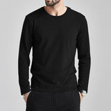 Long Sleeve T-Shirts Men Women 100% Cotton Summer Short Tees Solid Basic Soft Male