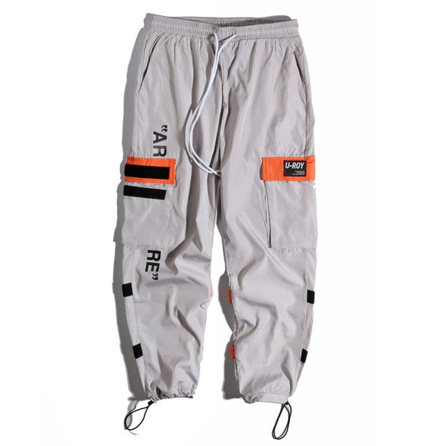Men's Side Pockets Cargo Harem Pants 2021 Hip Hop Casual Male Tatical Joggers Trousers Fashion Casual Streetwear Pants