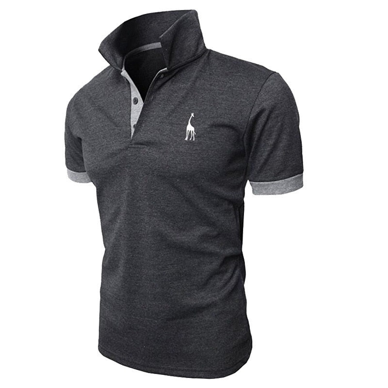 New 2021 Fashion Summer T Shirt Men Short Sleeved Male Turndown Collar Casual Colors T-Shirts Men Clothing