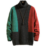 New Men's Sweater Winter Turtleneck Pullover Fashion Designer Mens Long Sleeve