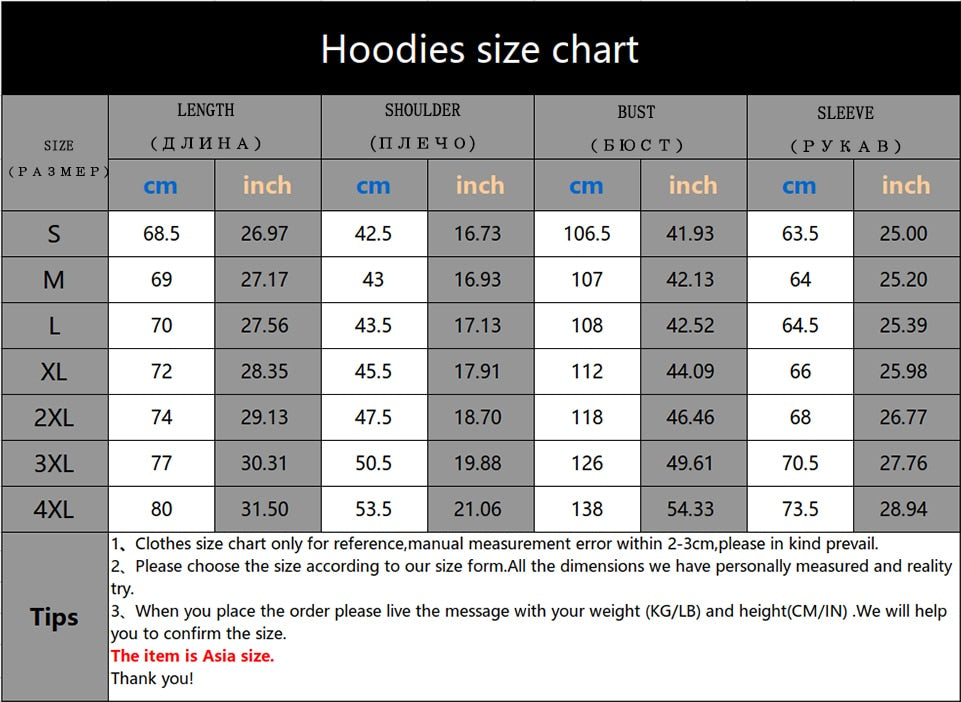 Hoodies Men Harajuku Sweatshirt Long Sleeve Hoodie Hooded Pullover Tops Blouse With Pocket Clothes Male