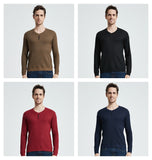 Sweater Men Casual Shirt Spring Autumn Slim Fit Long Sleeve Mens Sweaters Knitted Cotton Pull Homme Top