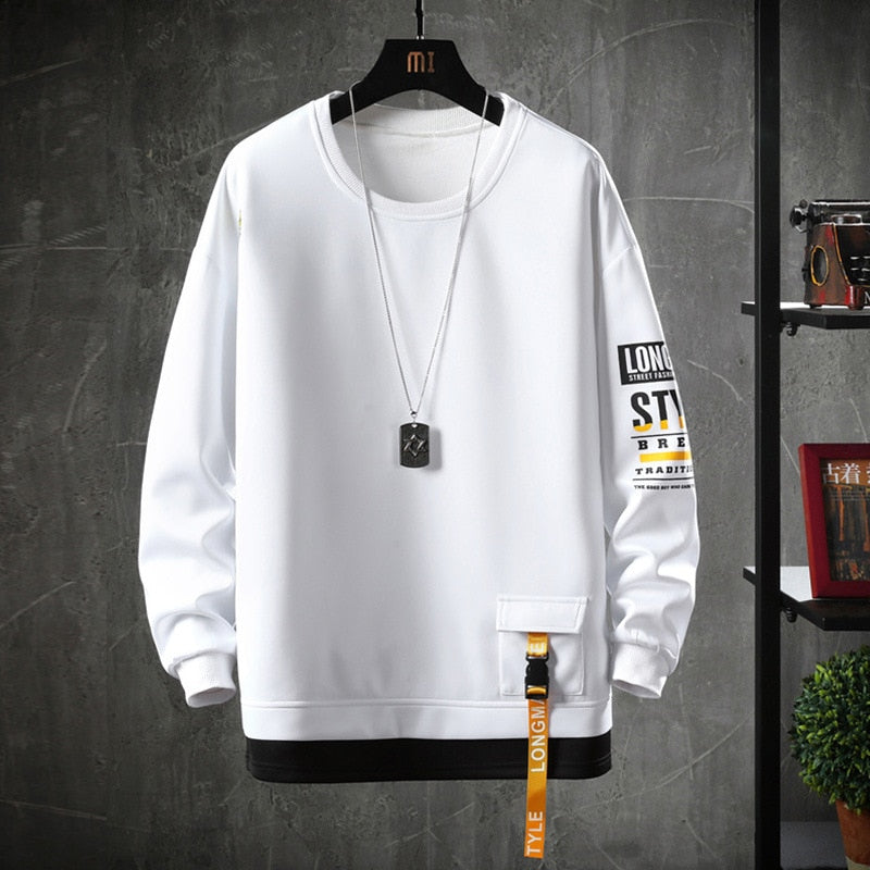 2021 Solid Color Sweatshirt Men Harajuku Autumn Spring Hoody Casual Cotton Sweatshirts Men Streetwear Clothes