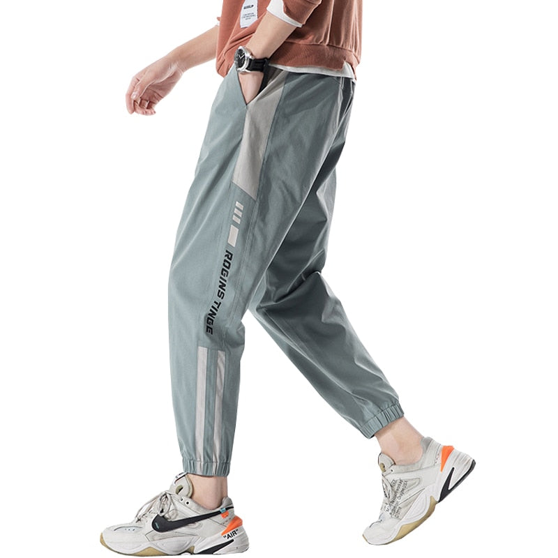 Men's Casual Pants 2021 Pencil Pants Elastic Waist Harem Joggers Ankle-length Male Trousers Sweatpants
