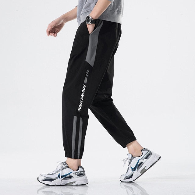 Men's Casual Pants 2021 Pencil Pants Elastic Waist Harem Joggers Ankle-length Male Trousers Sweatpants